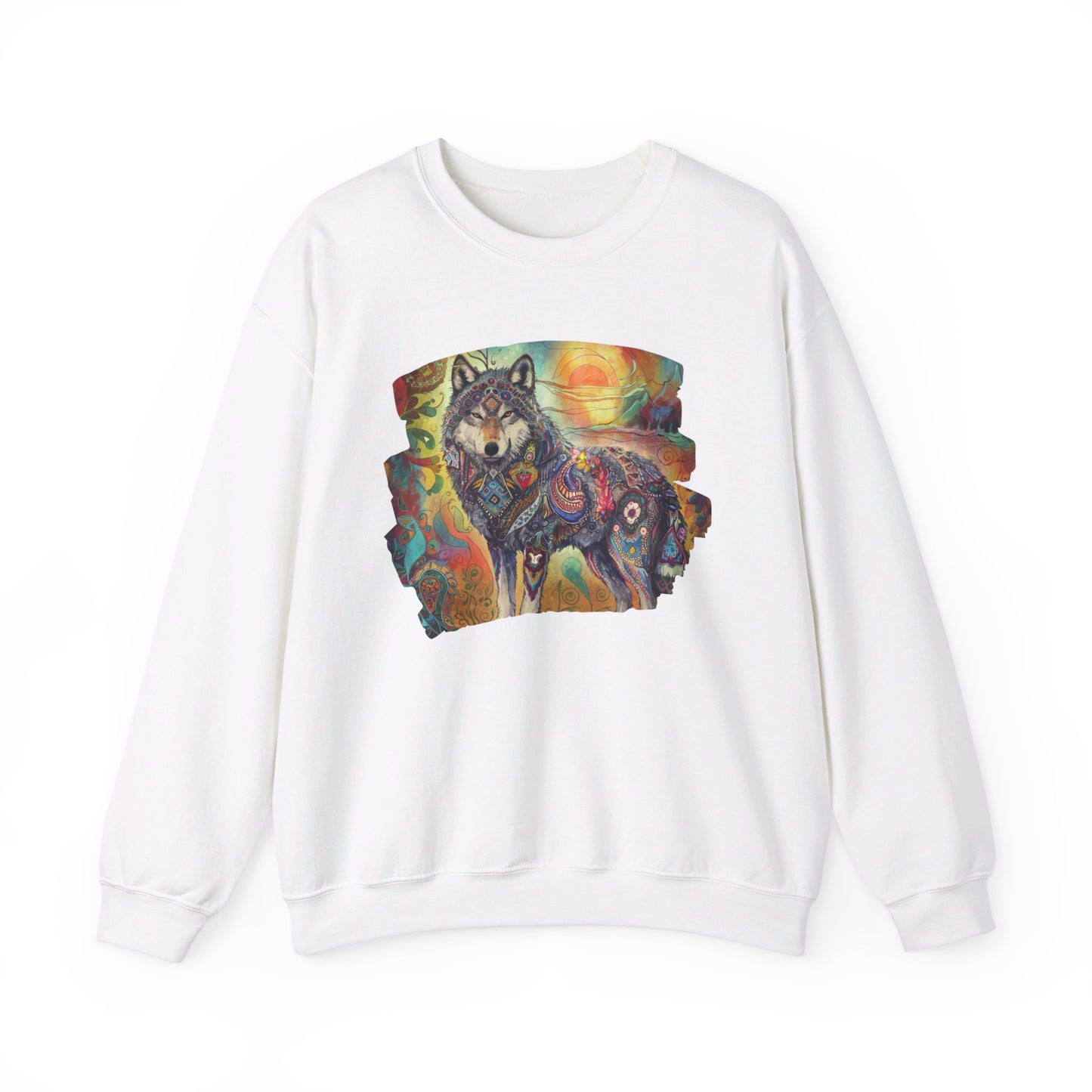 BOHO WOLF CREWNECK