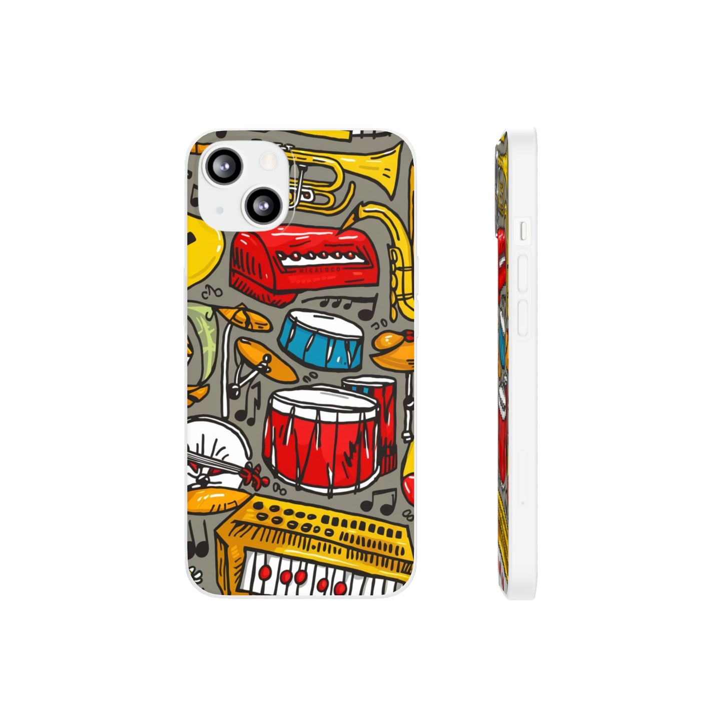 CARTOON MUSIC IPHONE FLEXI PHONECASE