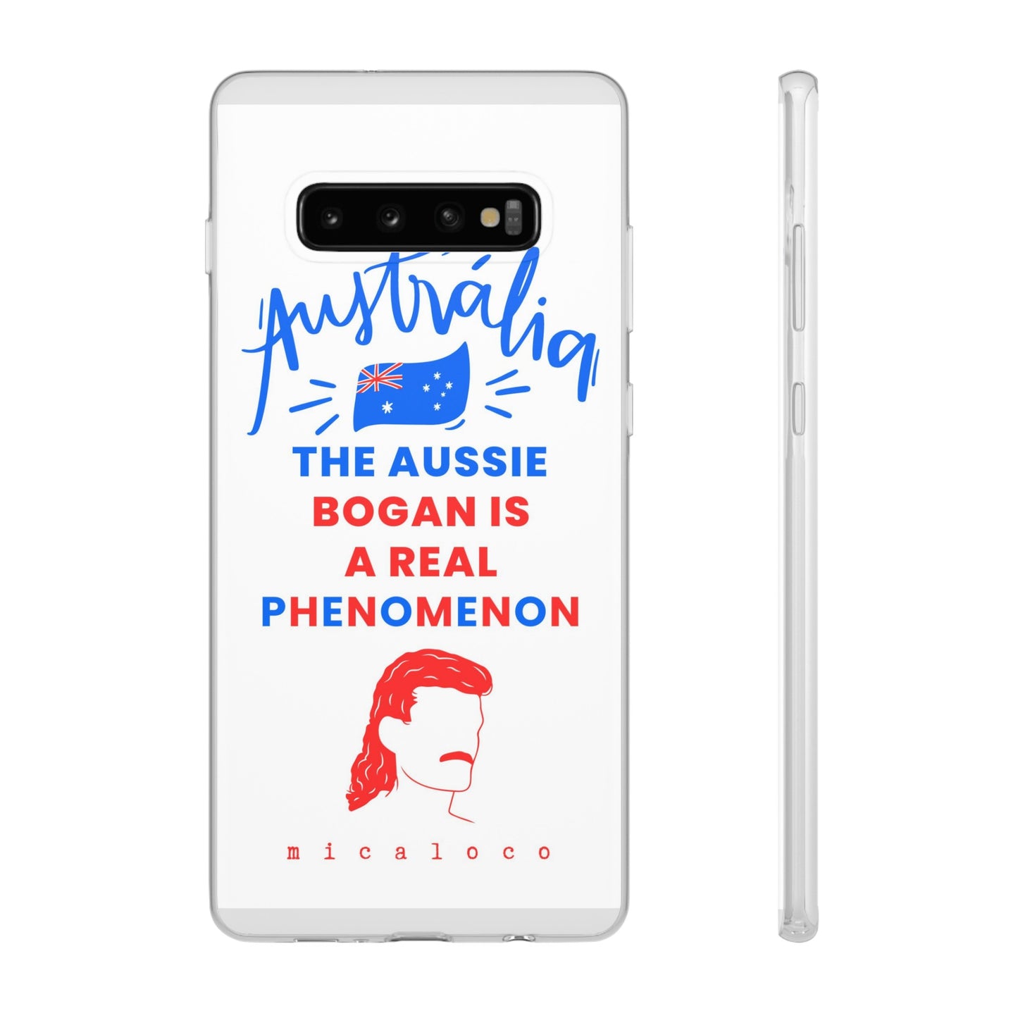 AUSSIE BOGAN PHENOMENON FLAG COLOURED FLEXI PH CASE