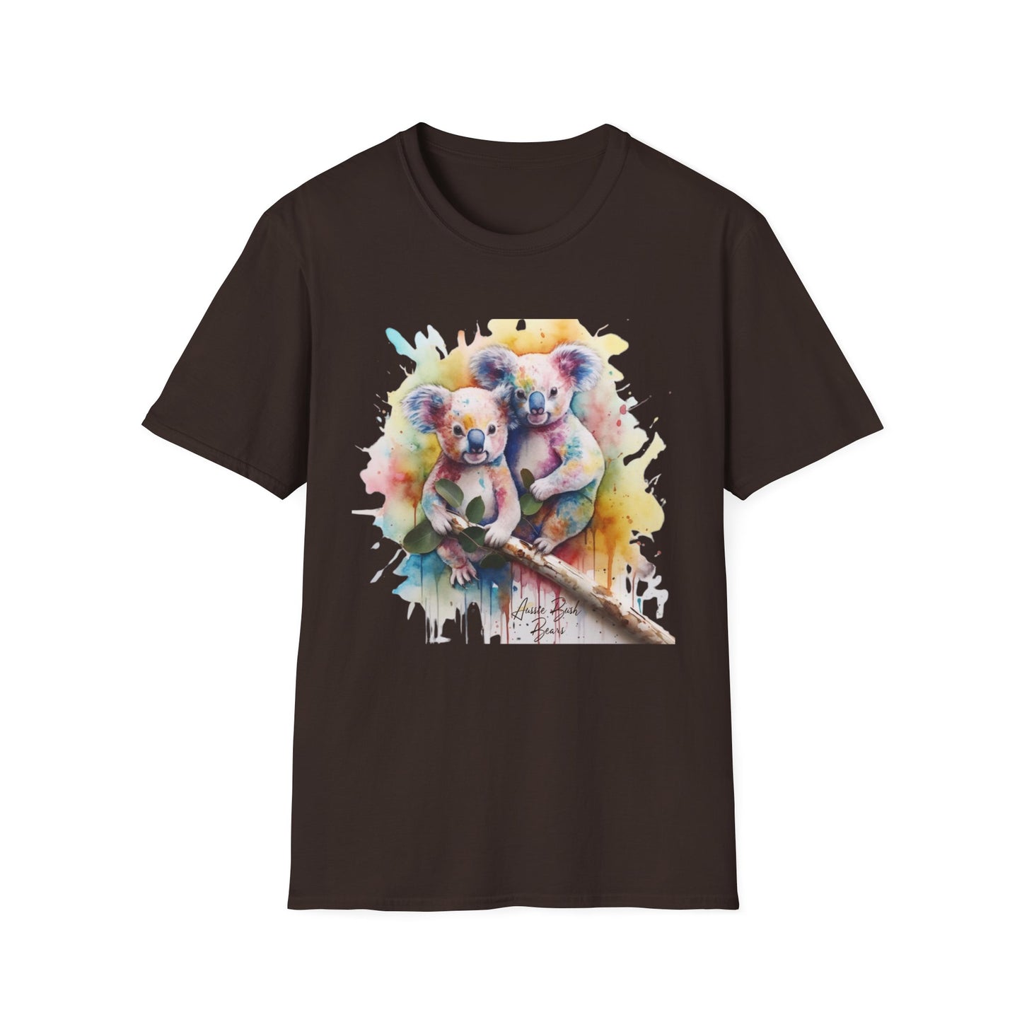 COLOURFUL WATER COLOURED KOALA CLASSIC FIT T-SHIRT