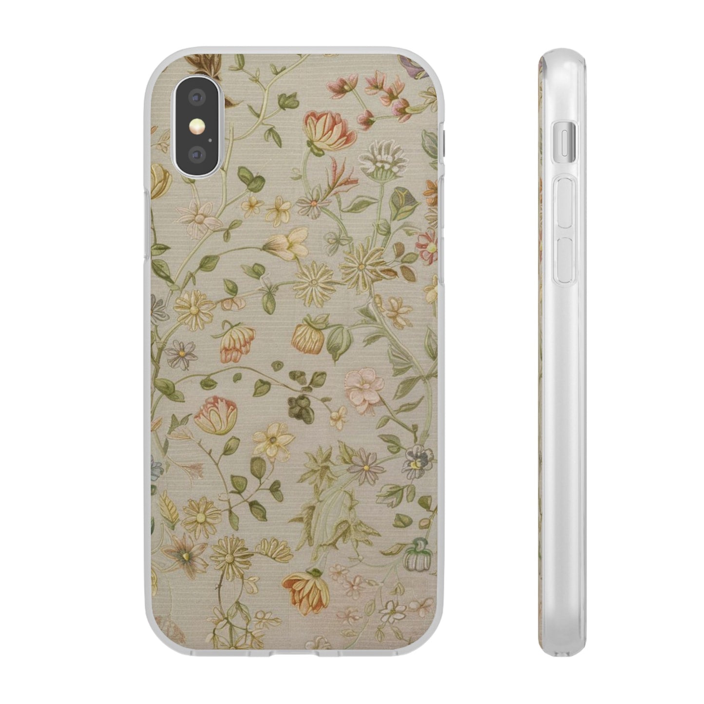 VINTAGE FLOWER IPHONE FLEXI PHONECASE