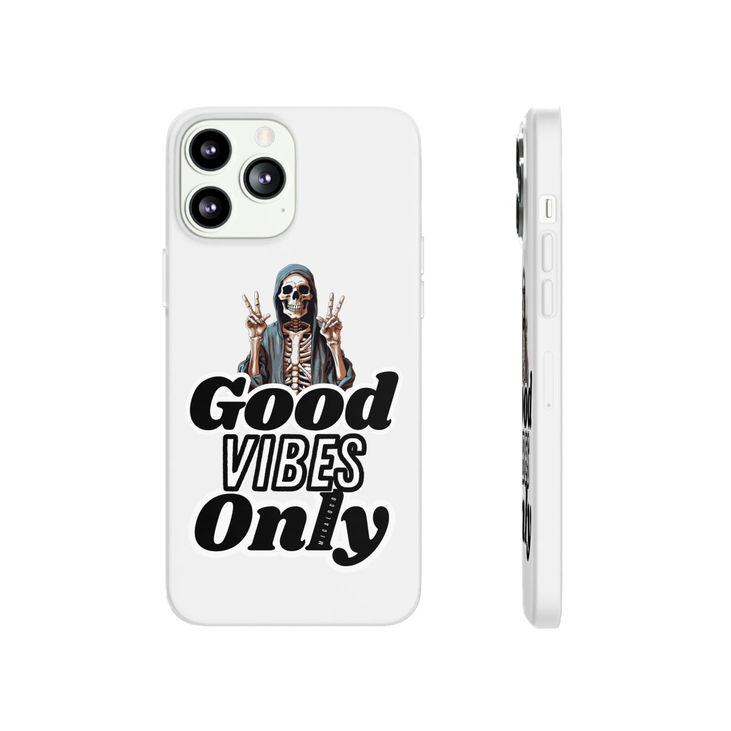 GOOD VIBES ONLY IPHONE FLEXI PHONECASE