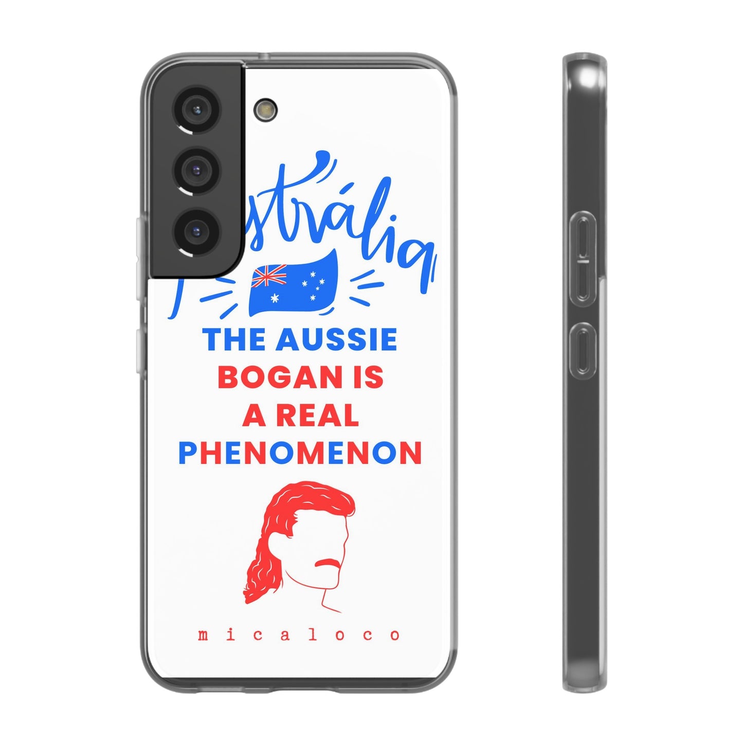 AUSSIE BOGAN PHENOMENON FLAG COLOURED FLEXI PH CASE