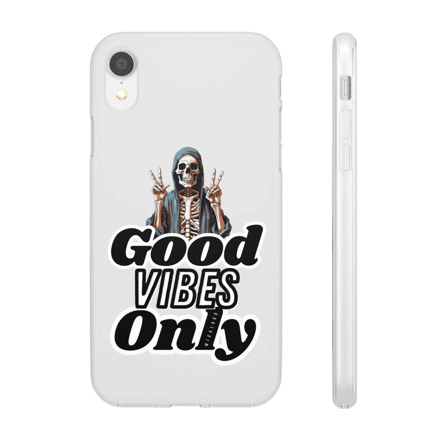 GOOD VIBES ONLY IPHONE FLEXI PHONECASE