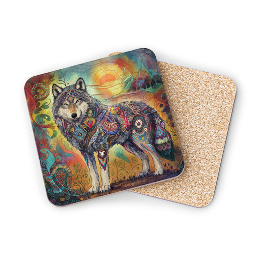 COLOUFUL BOHO WOLF COASTER