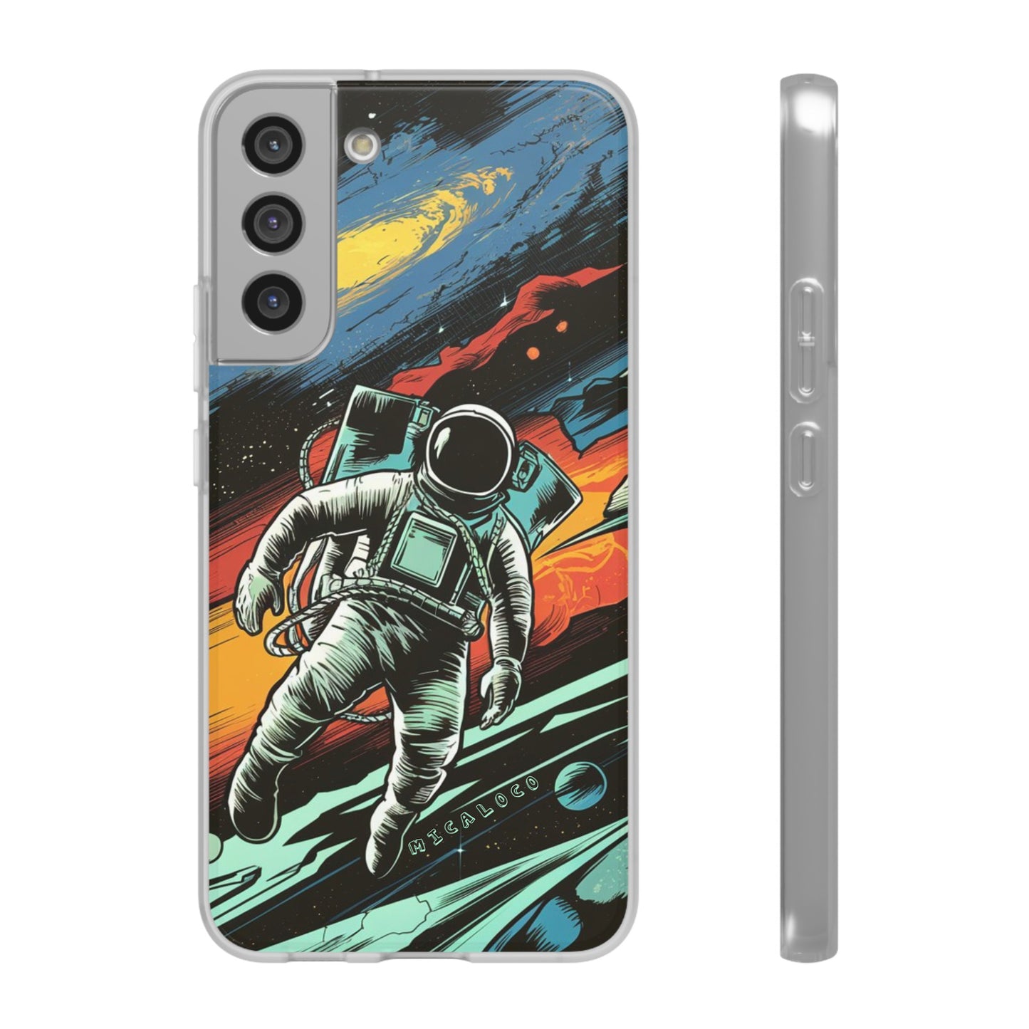 SPACEMAN SAMSUNG FLEXI PHONECASE