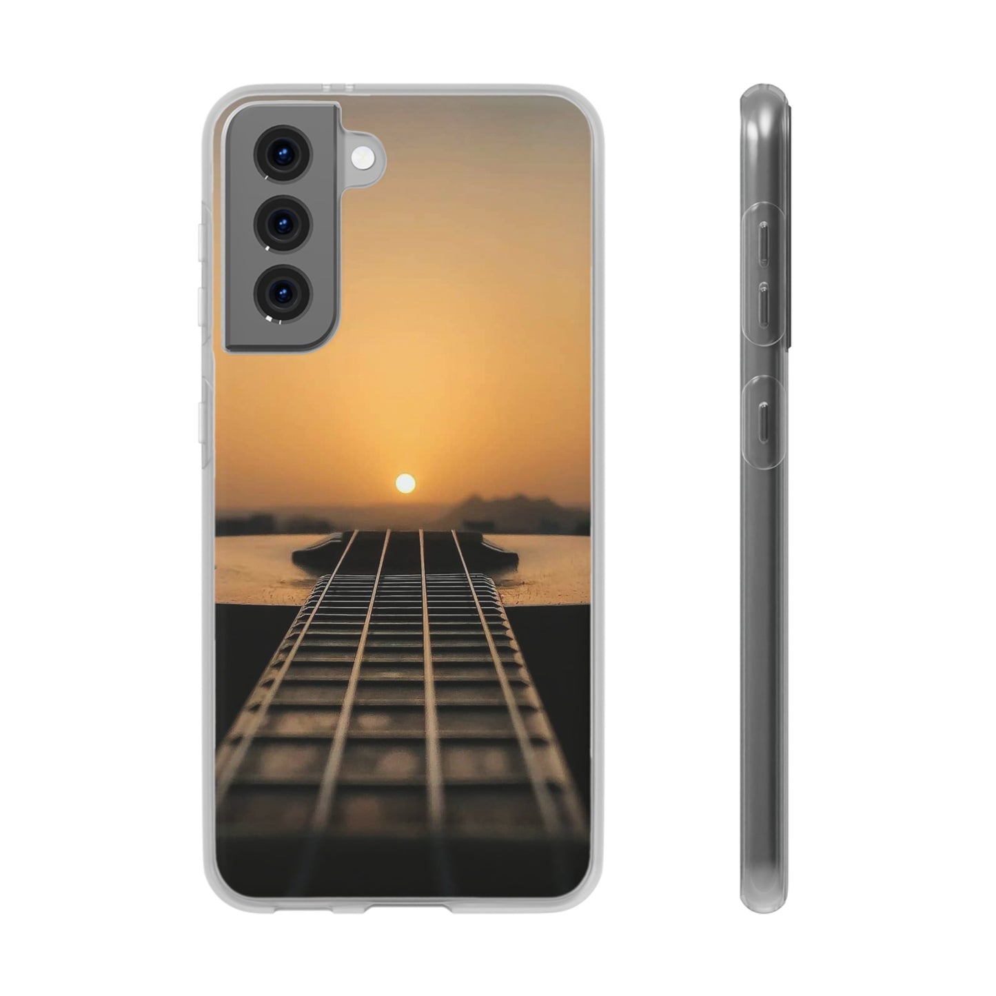 SUNSET ON GUITAR SAMSUNG FLEXI PHONECASE