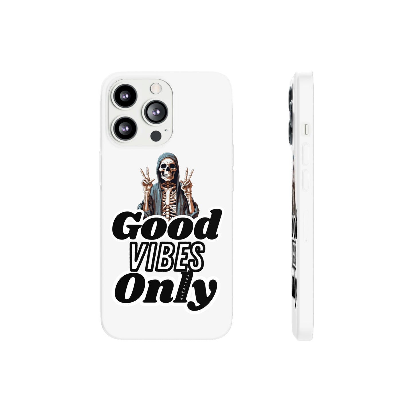 GOOD VIBES ONLY IPHONE FLEXI PHONECASE