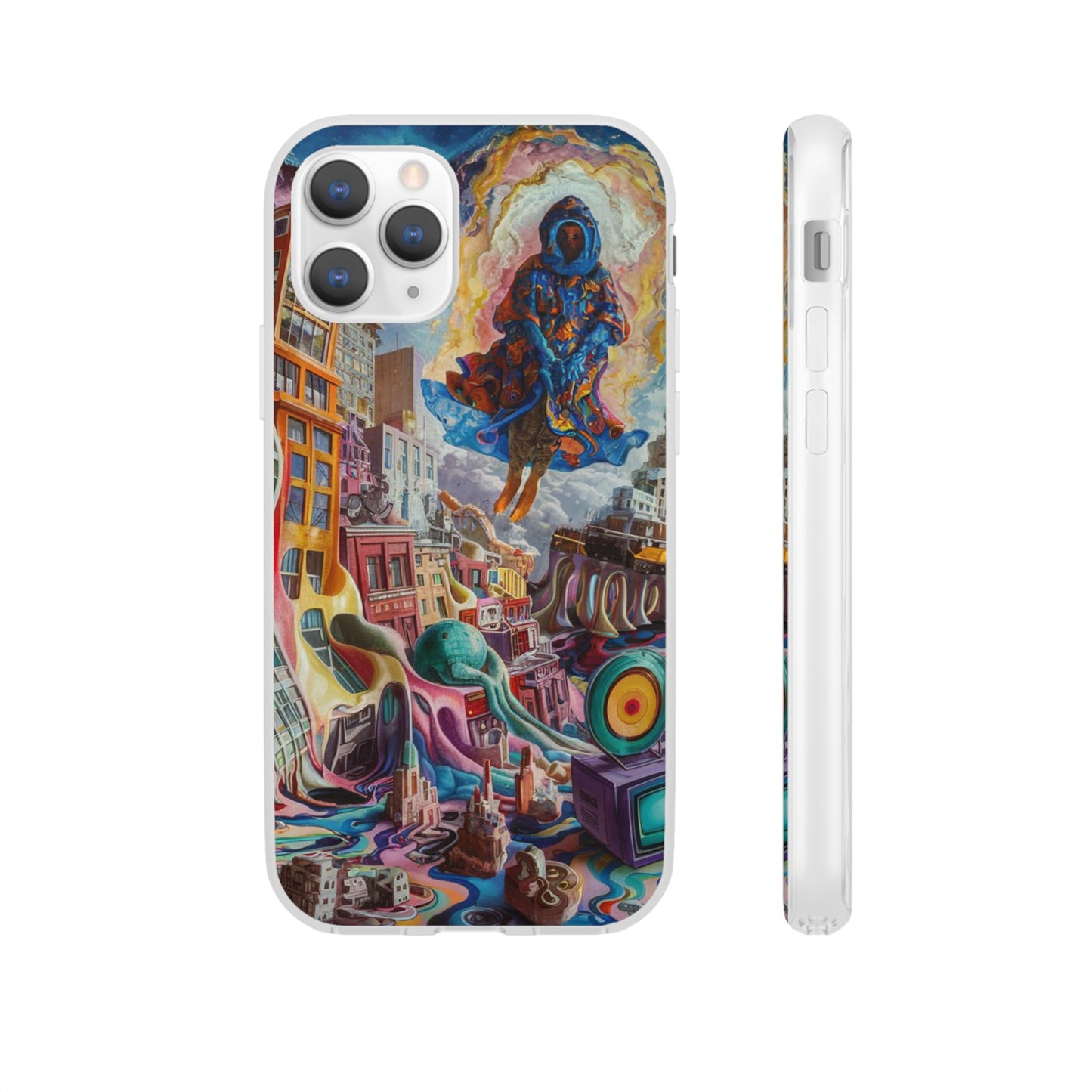 DRIPPY CITY ART IPHONE FLEXI PHONECASE