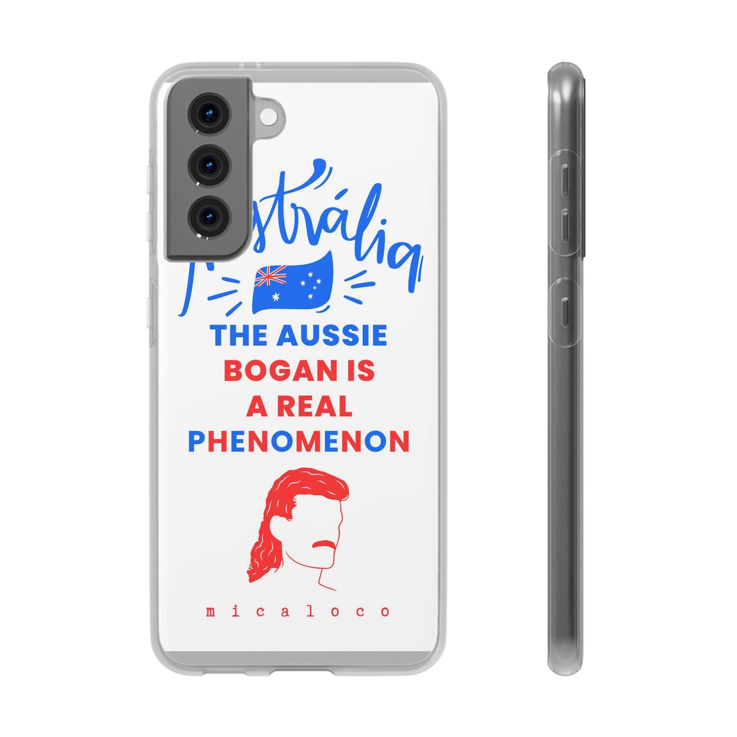 AUSSIE BOGAN PHENOMENON FLAG COLOURED FLEXI PH CASE