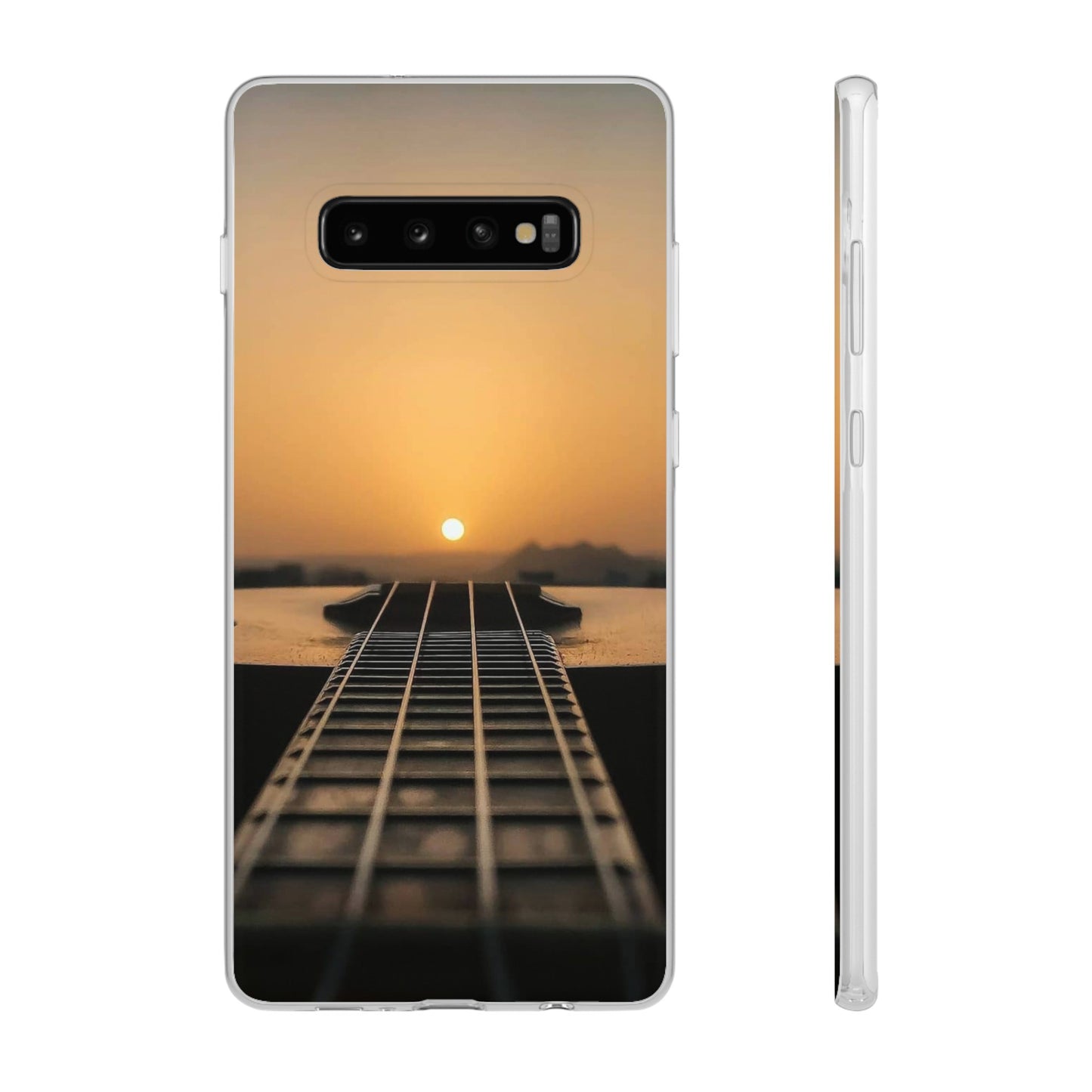 SUNSET ON GUITAR SAMSUNG FLEXI PHONECASE