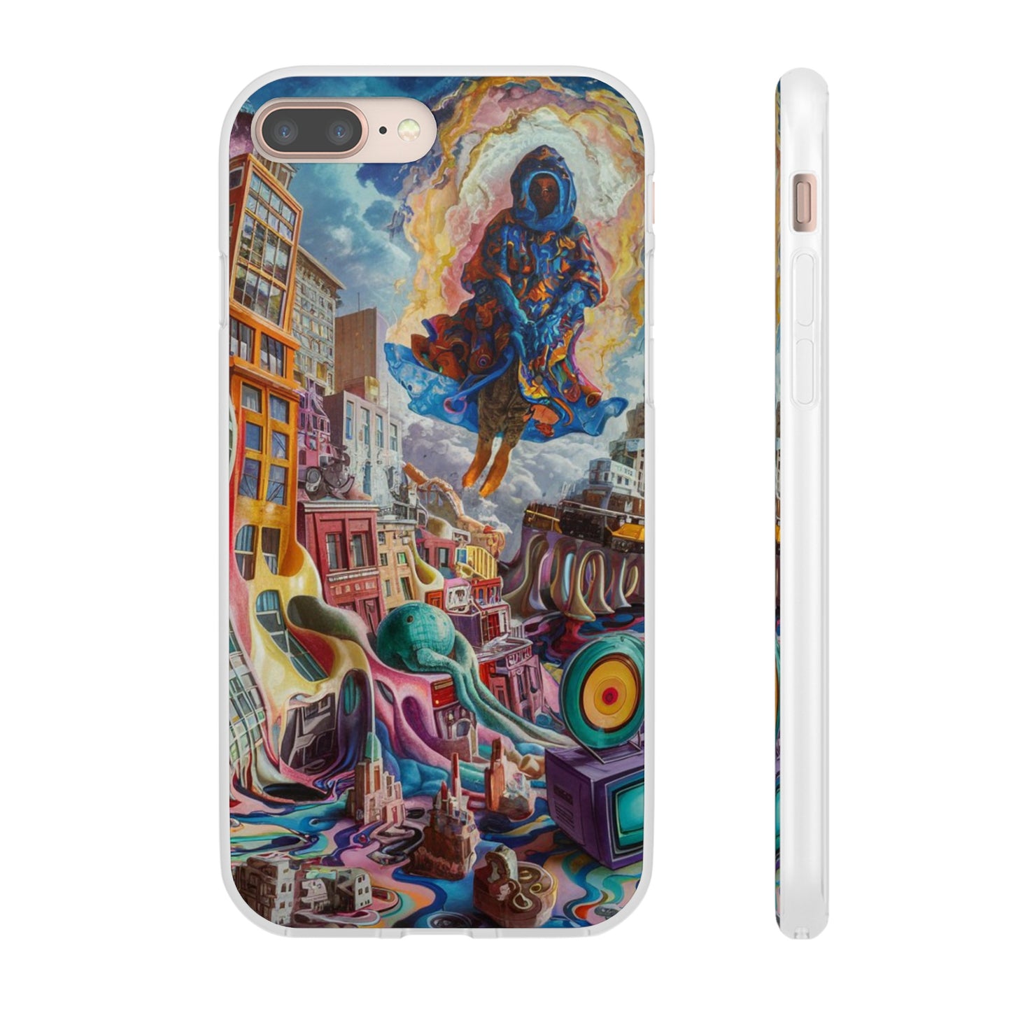 DRIPPY CITY ART IPHONE FLEXI PHONECASE