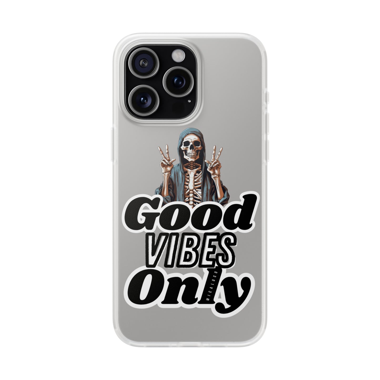 GOOD VIBES ONLY IPHONE FLEXI PHONECASE