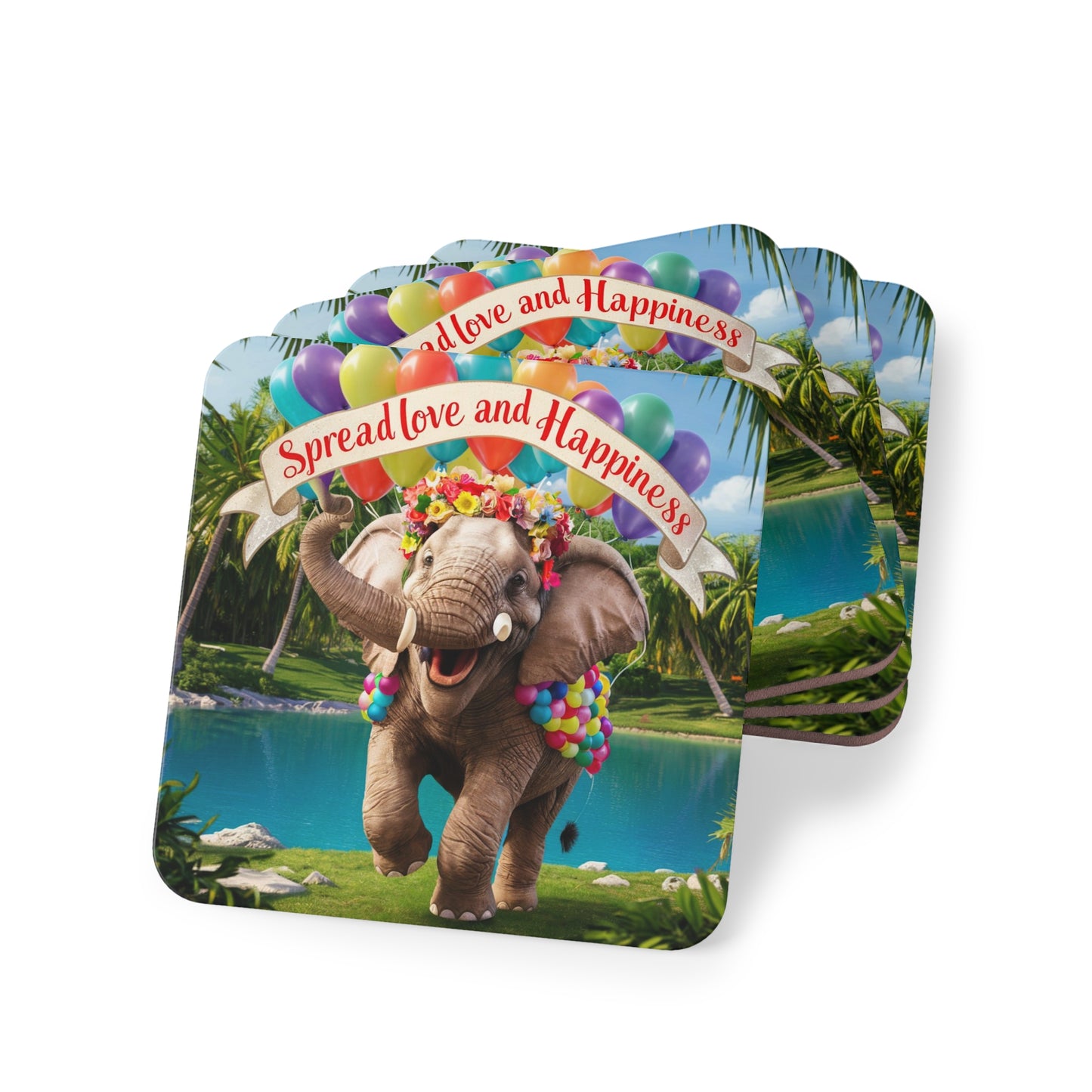 SPREAD LOVE ELEPHANT COASTER