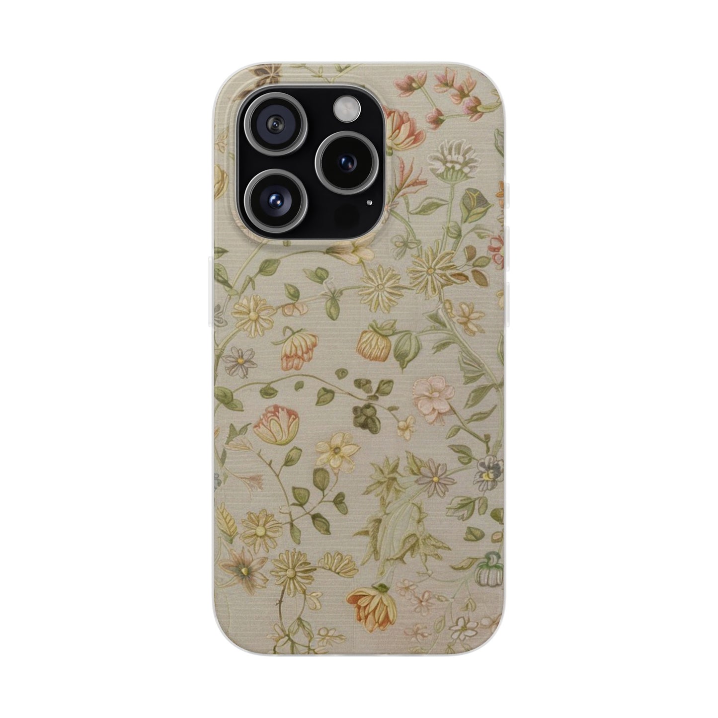 VINTAGE FLOWER IPHONE FLEXI PHONECASE