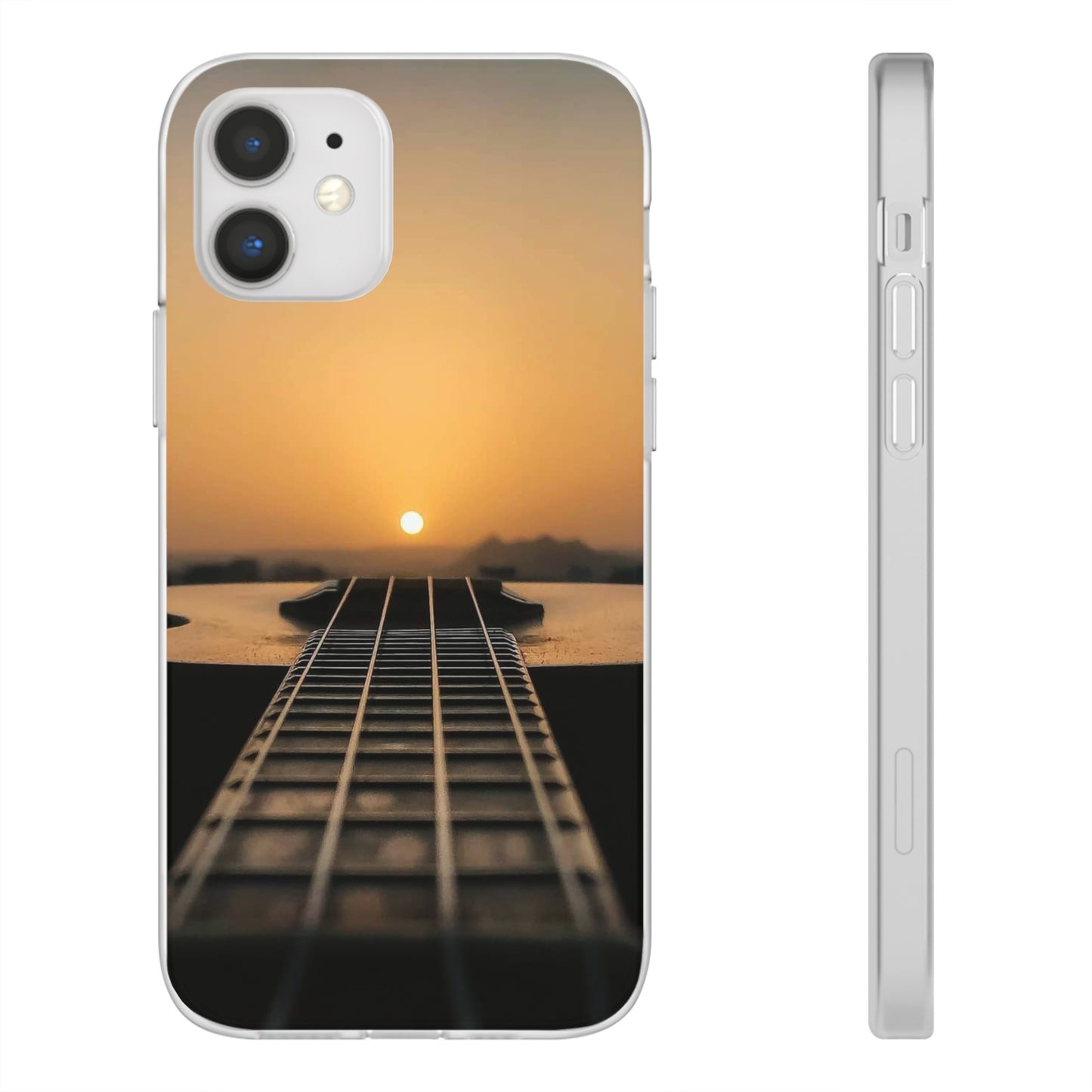 SUNSET ON GUITAR IPHONE FLEXI PHONECASE