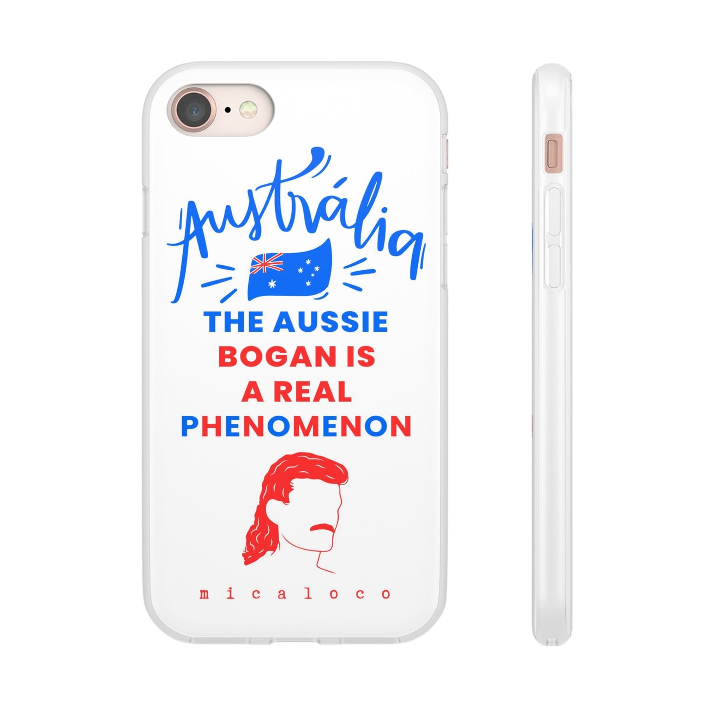 AUSSIE BOGAN PHENOMENON FLAG COLOURED FLEXI PH CASE