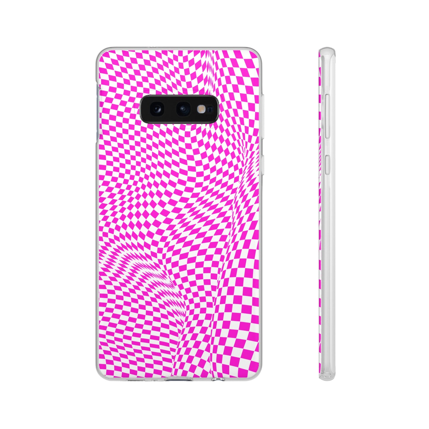 TRIPPY PINK CHECKERED SAMSUNG FLEXI PHONECASE