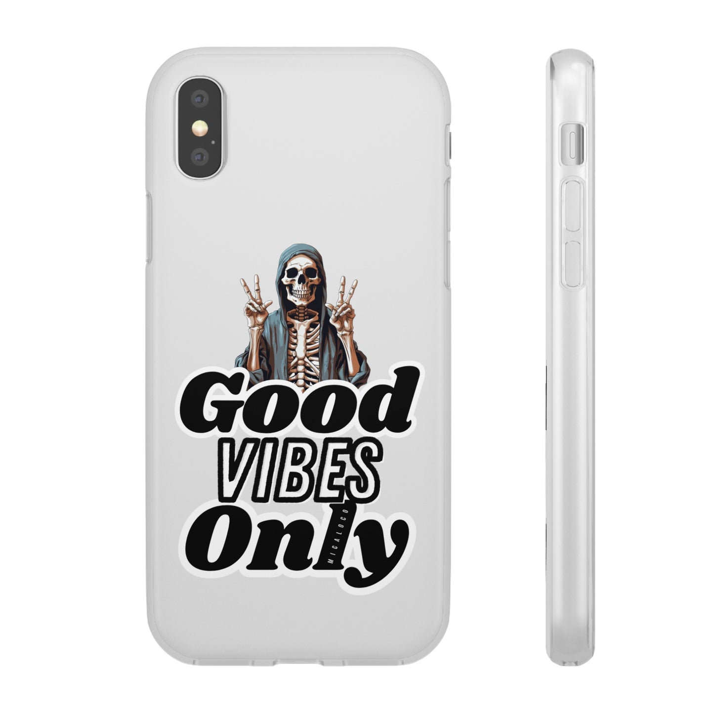 GOOD VIBES ONLY IPHONE FLEXI PHONECASE