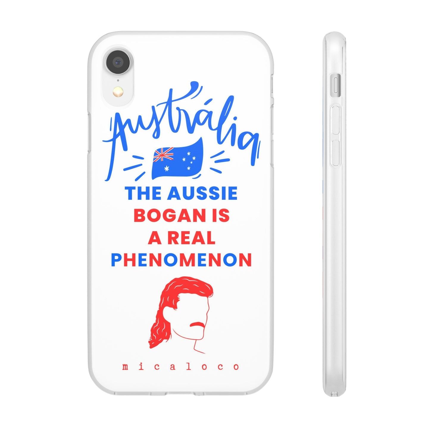 AUSSIE BOGAN PHENOMENON FLAG COLOURED FLEXI PH CASE