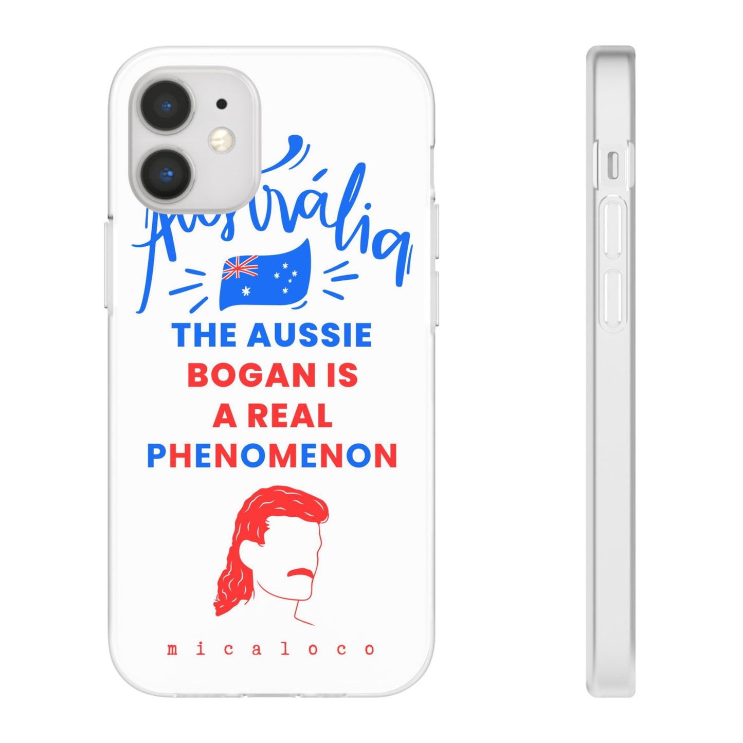 AUSSIE BOGAN PHENOMENON FLAG COLOURED FLEXI PH CASE