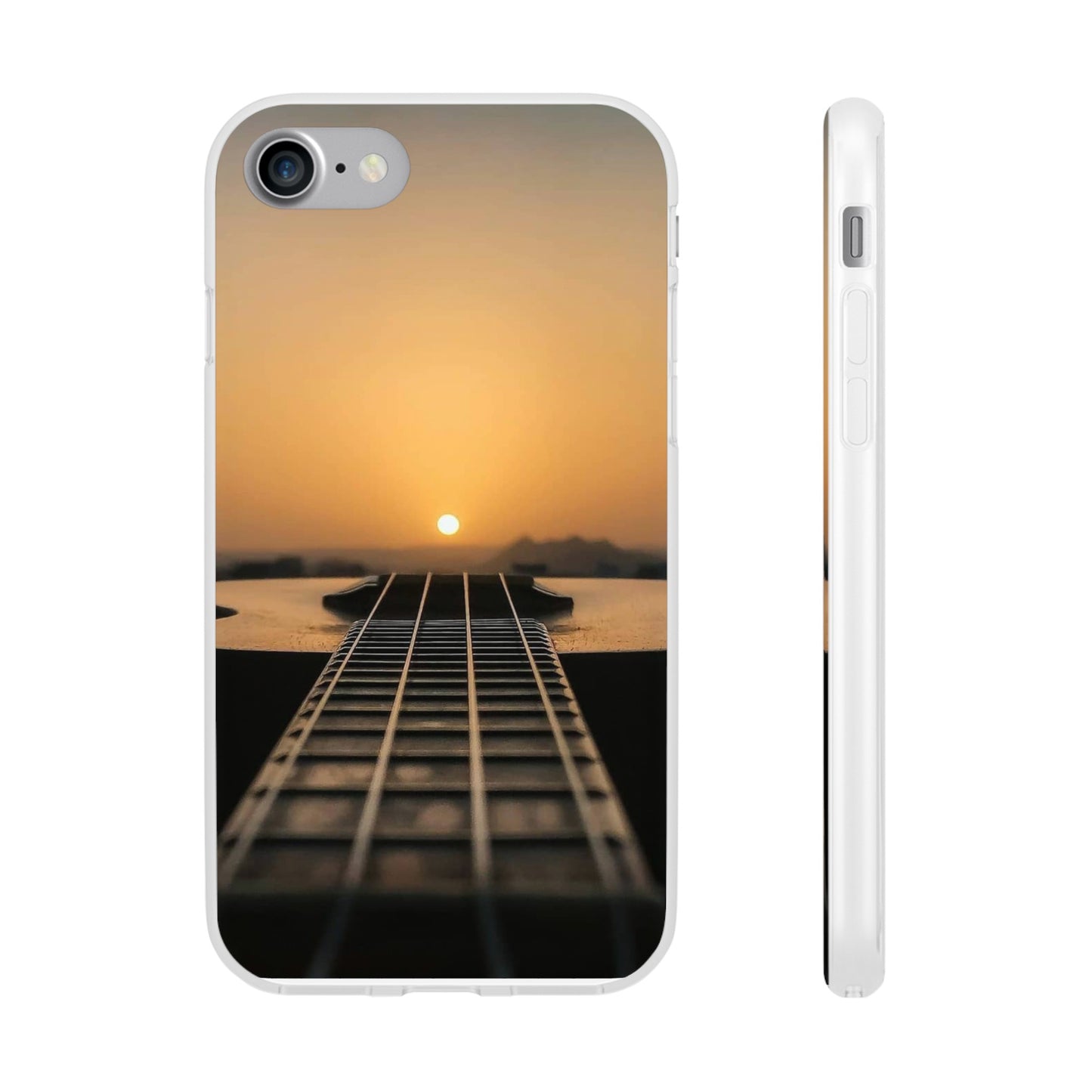 SUNSET ON GUITAR IPHONE FLEXI PHONECASE