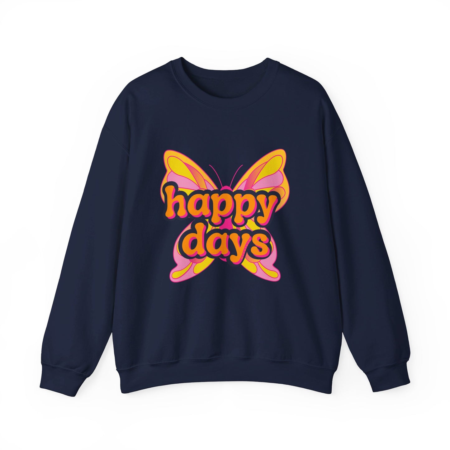 HAPPY DAYS BUTTERFLY CREWNECK