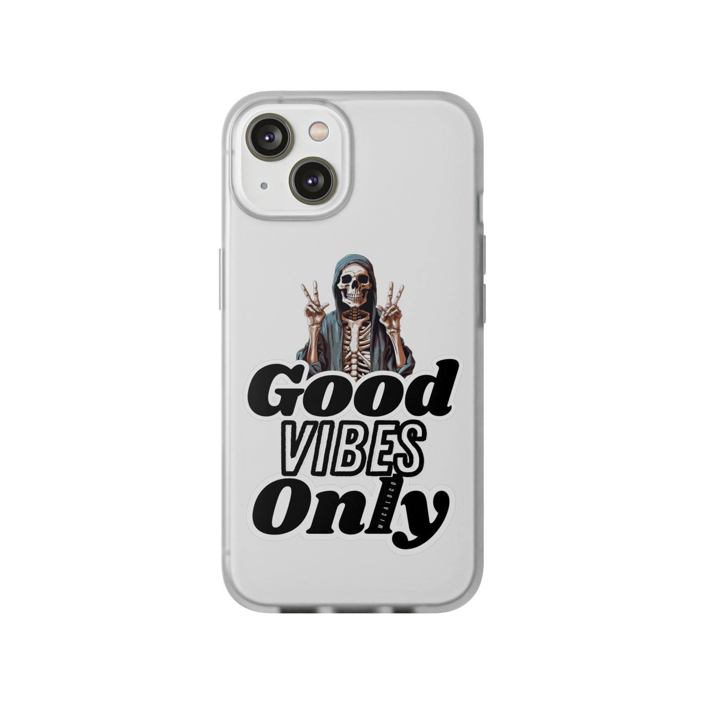 GOOD VIBES ONLY IPHONE FLEXI PHONECASE