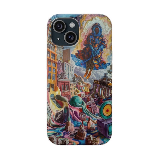 DRIPPY CITY ART IPHONE FLEXI PHONECASE