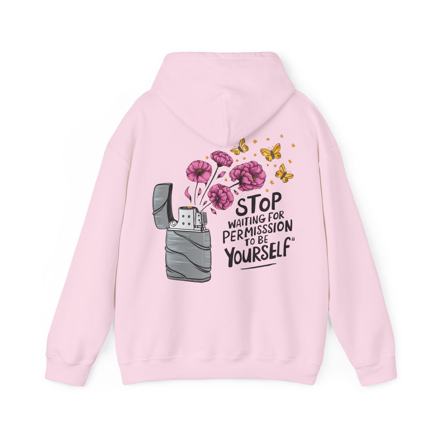 STOP WAITING FOR PERMISSION TO BE YOURSELF FLOWER CLASSIC HOODIE