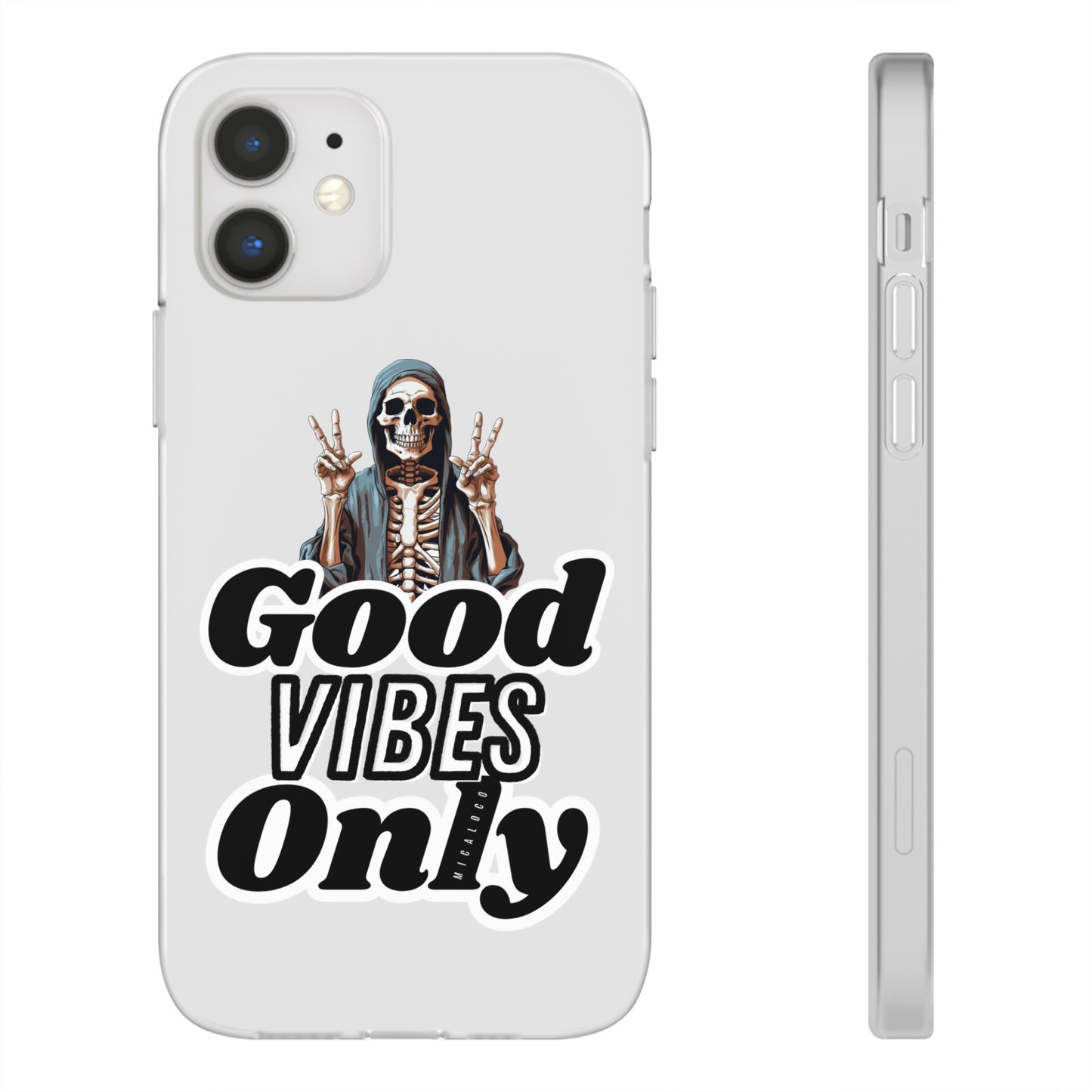 GOOD VIBES ONLY IPHONE FLEXI PHONECASE