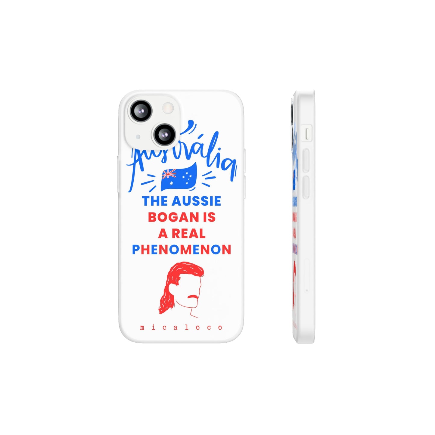 AUSSIE BOGAN PHENOMENON FLAG COLOURED FLEXI PH CASE