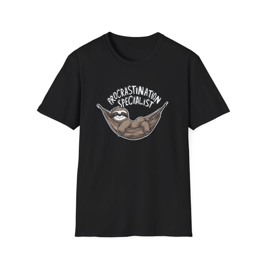 PROCRASTINATION SPECIALIST CLASSIC FIT T-SHIRT