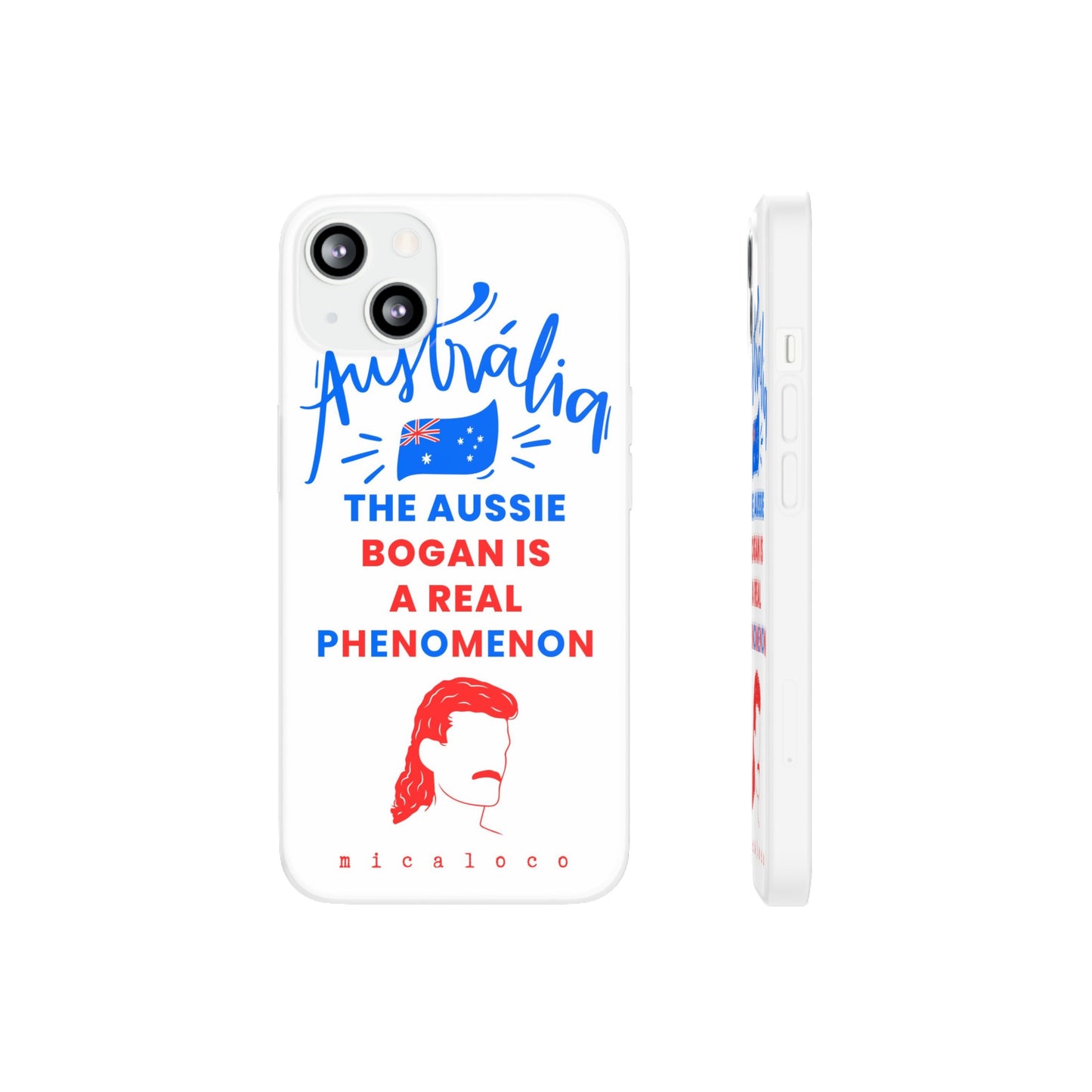 AUSSIE BOGAN PHENOMENON FLAG COLOURED FLEXI PH CASE