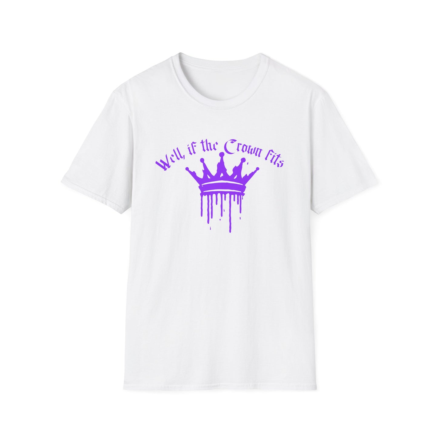 WELL IF THE CROWN FITS PURPLE CLASSIC FIT T-SHIRT