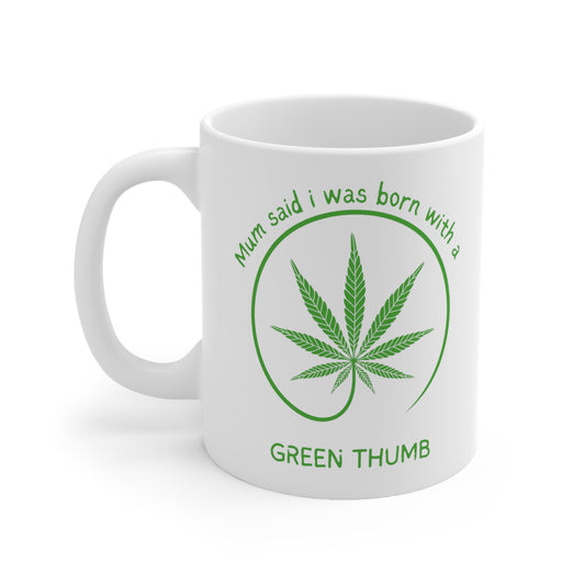 GREEN THUMB COFFEE MUG