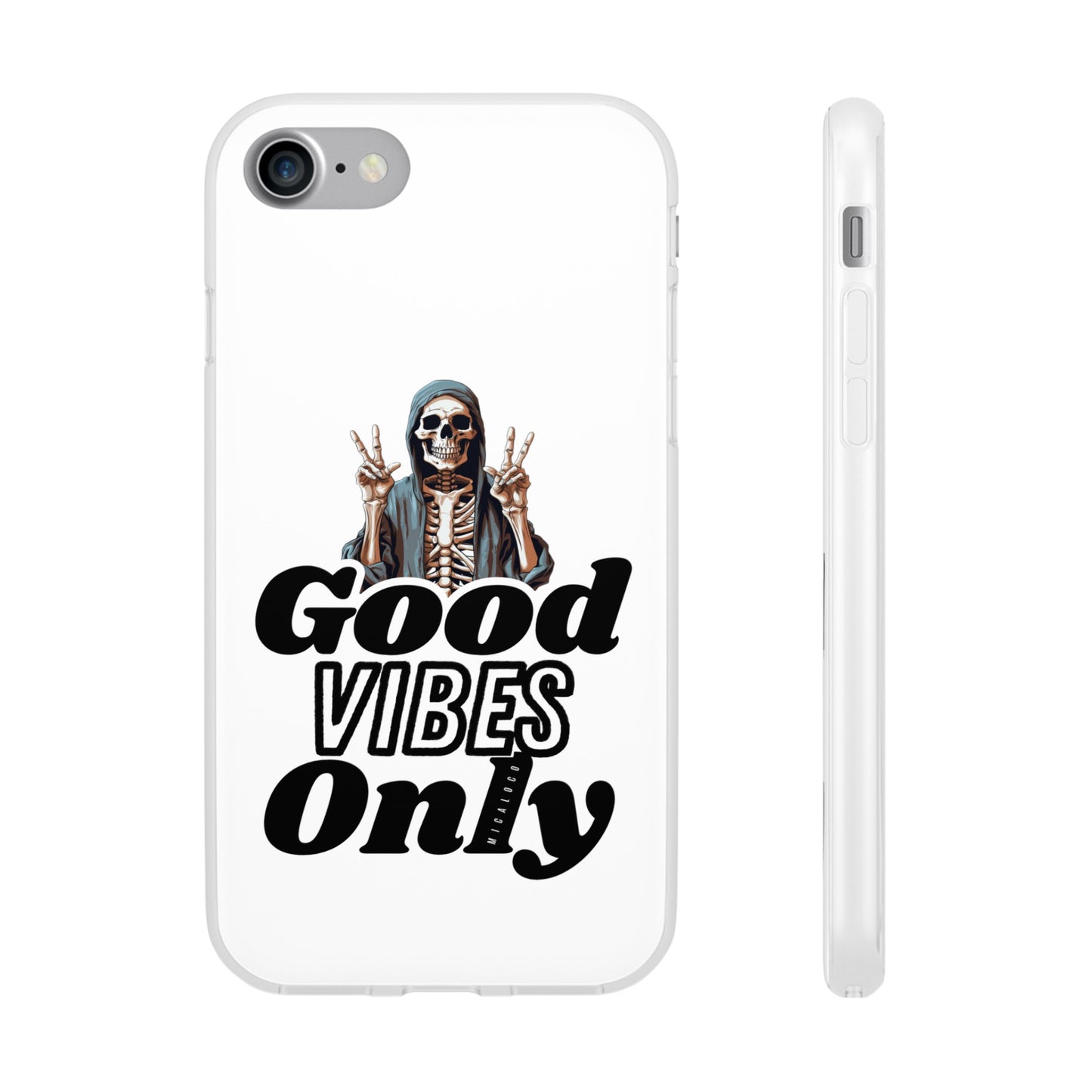 GOOD VIBES ONLY IPHONE FLEXI PHONECASE