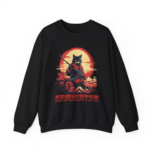 KAMIKATZE SAMURAI CAT CREWNECK