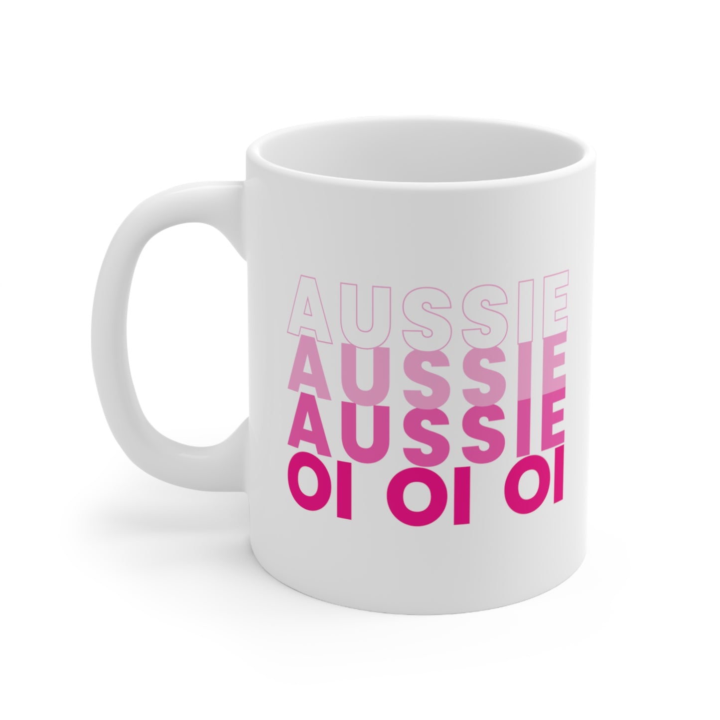 AUSSIE AUSSIE AUSSIE (PINK,WHT) COFFEE MUG