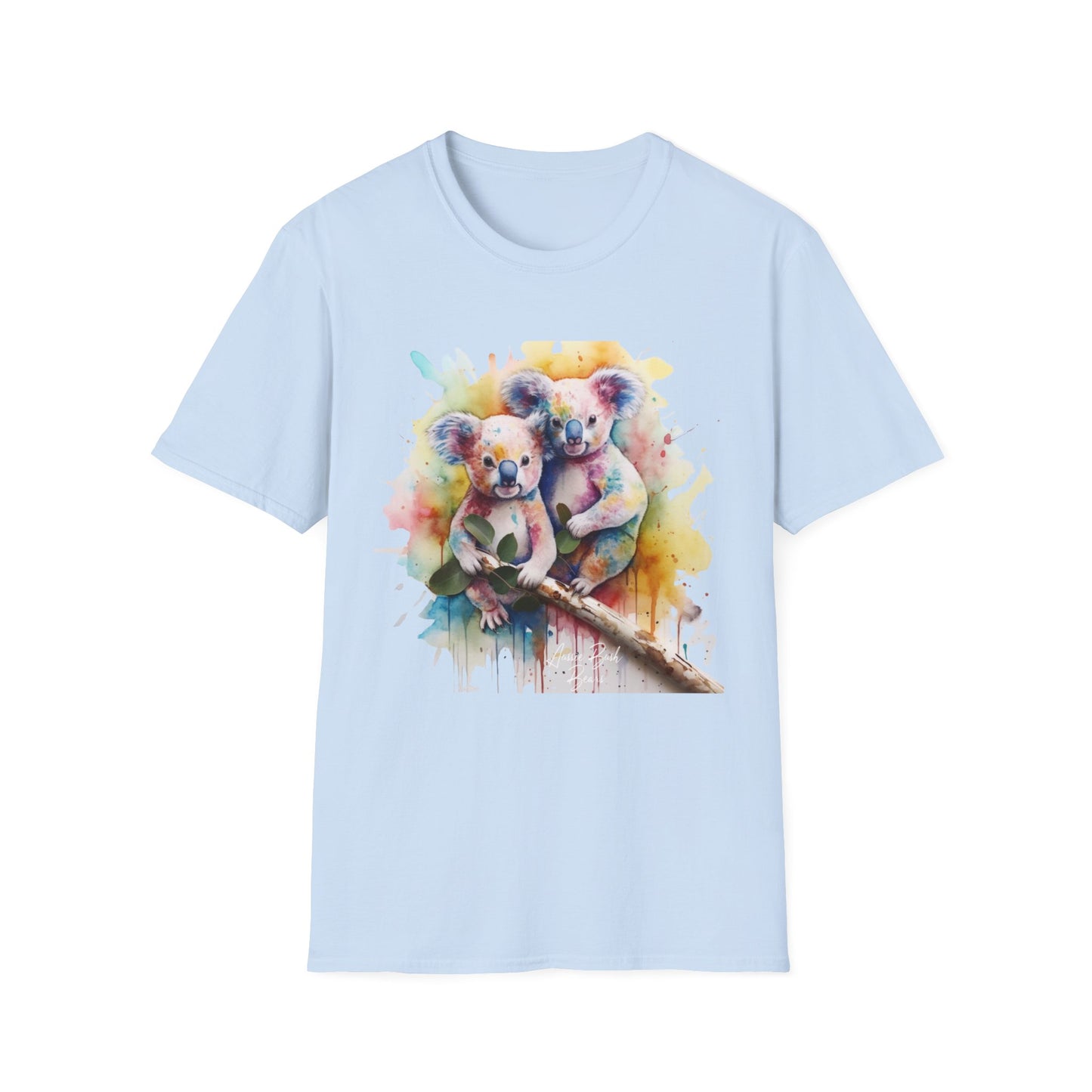 COLOURFUL WATER COLOURED KOALA CLASSIC FIT T-SHIRT