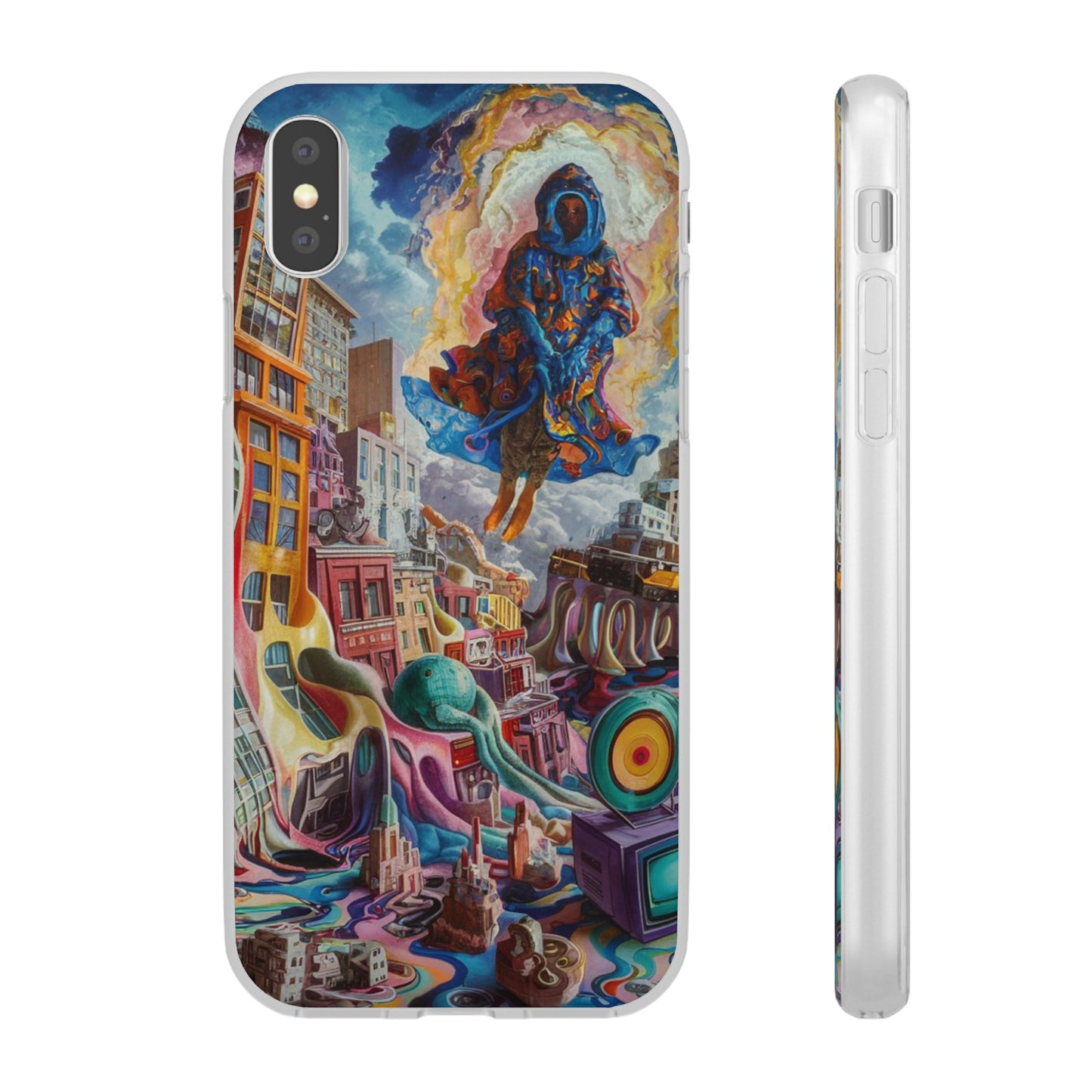 DRIPPY CITY ART IPHONE FLEXI PHONECASE