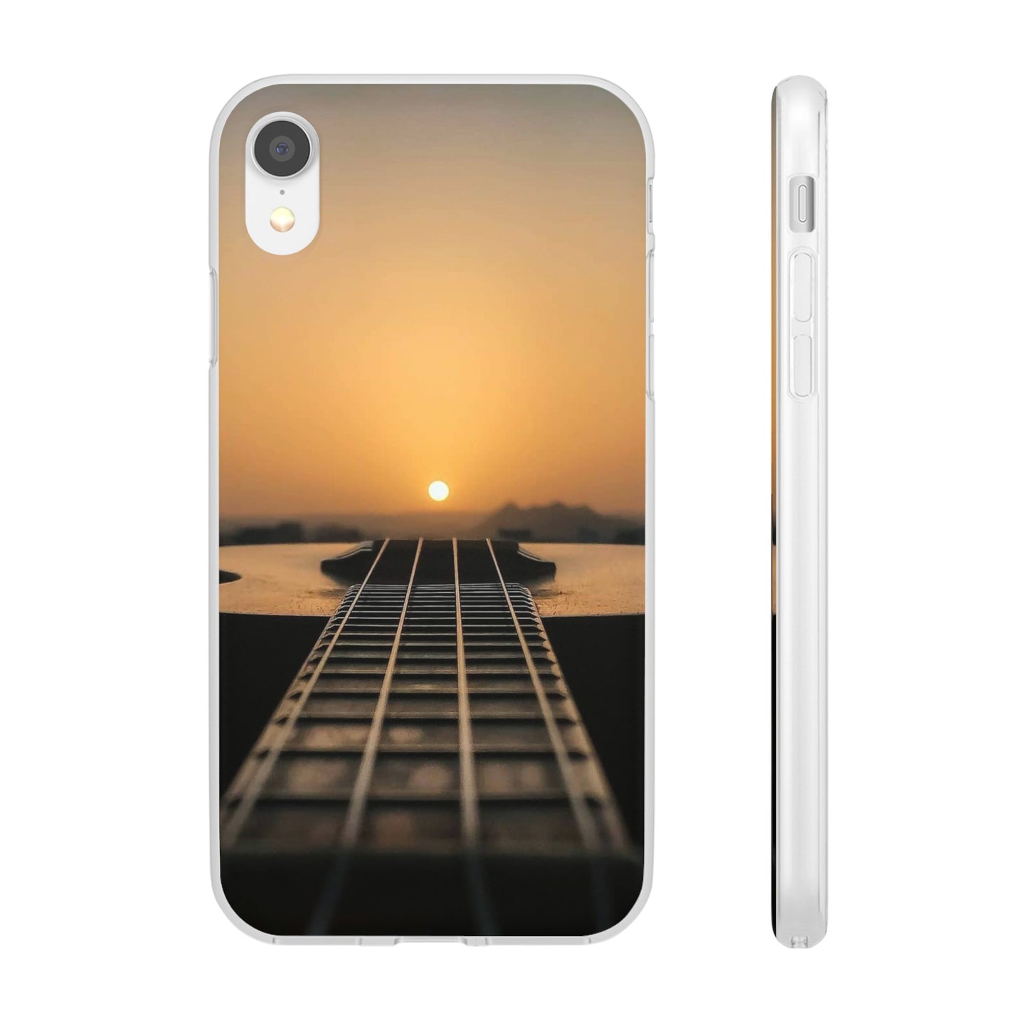 SUNSET ON GUITAR IPHONE FLEXI PHONECASE