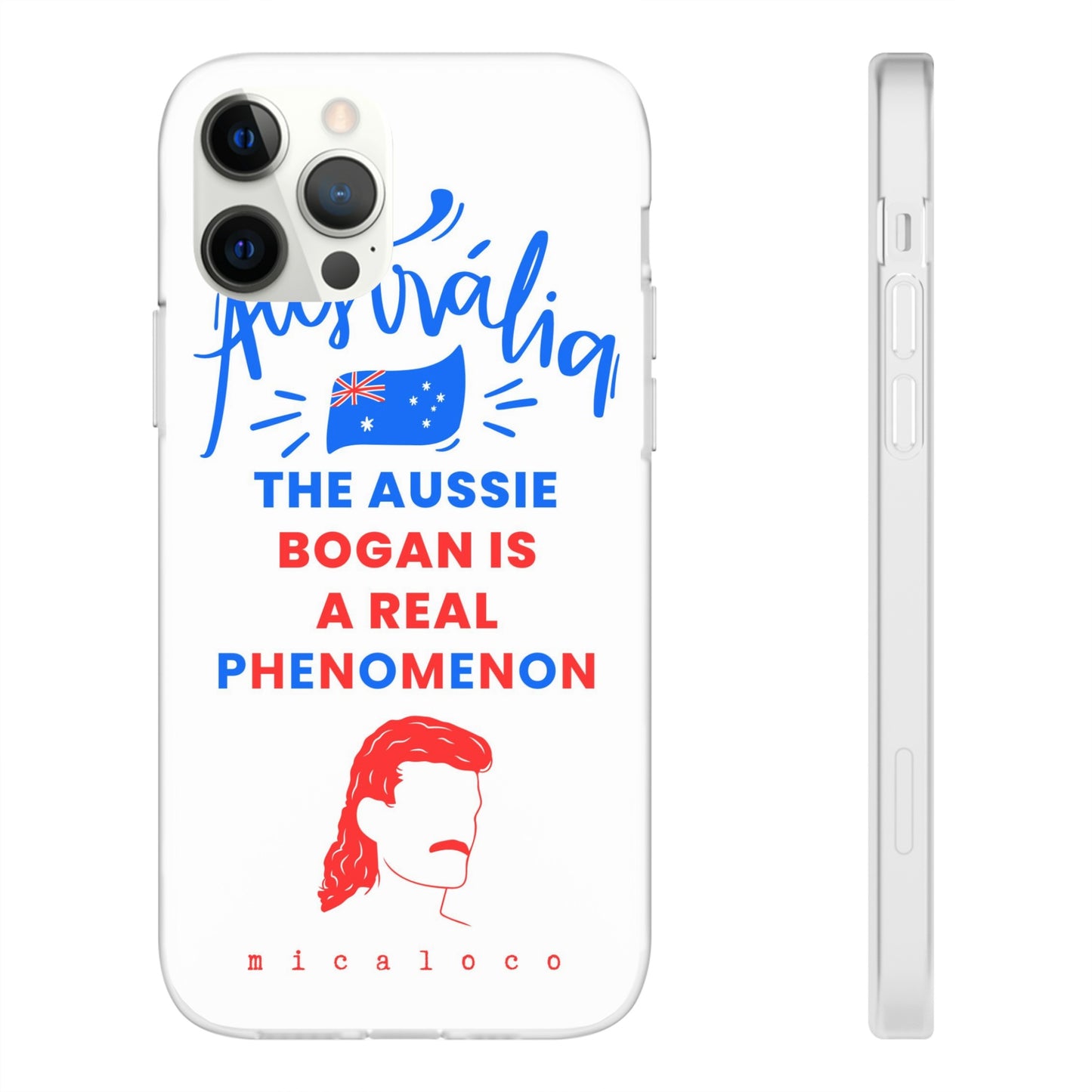 AUSSIE BOGAN PHENOMENON FLAG COLOURED FLEXI PH CASE