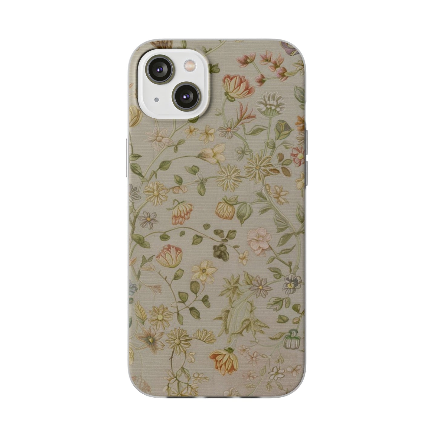 VINTAGE FLOWER IPHONE FLEXI PHONECASE