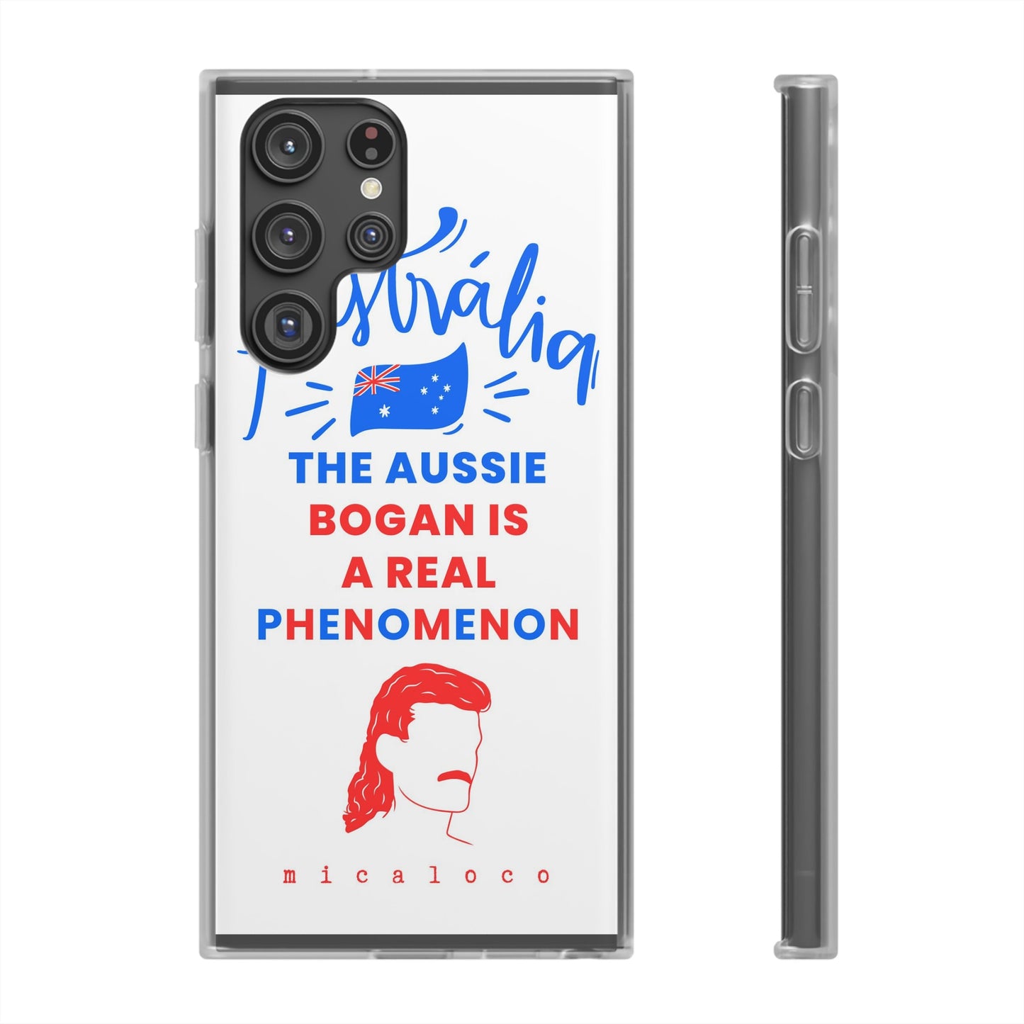 AUSSIE BOGAN PHENOMENON FLAG COLOURED FLEXI PH CASE