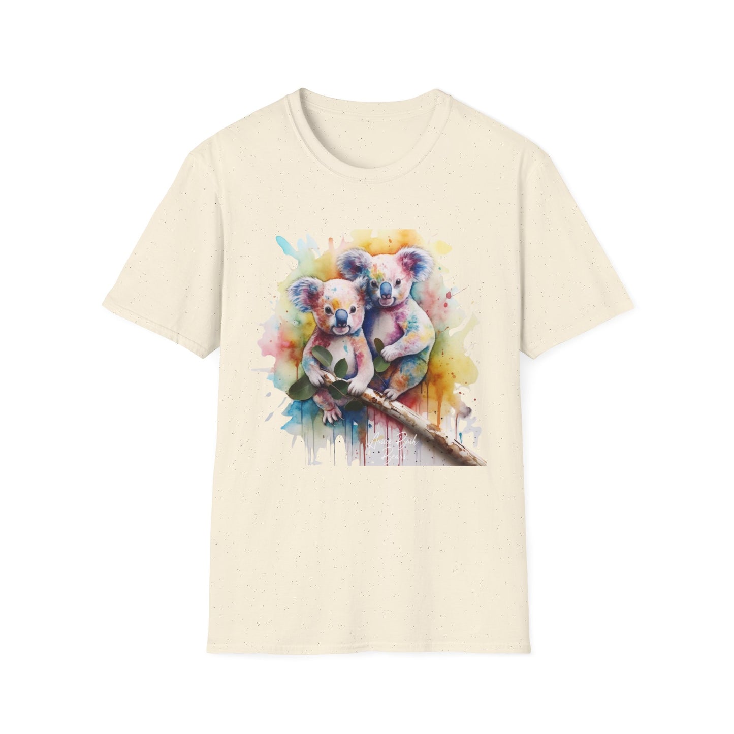 COLOURFUL WATER COLOURED KOALA CLASSIC FIT T-SHIRT