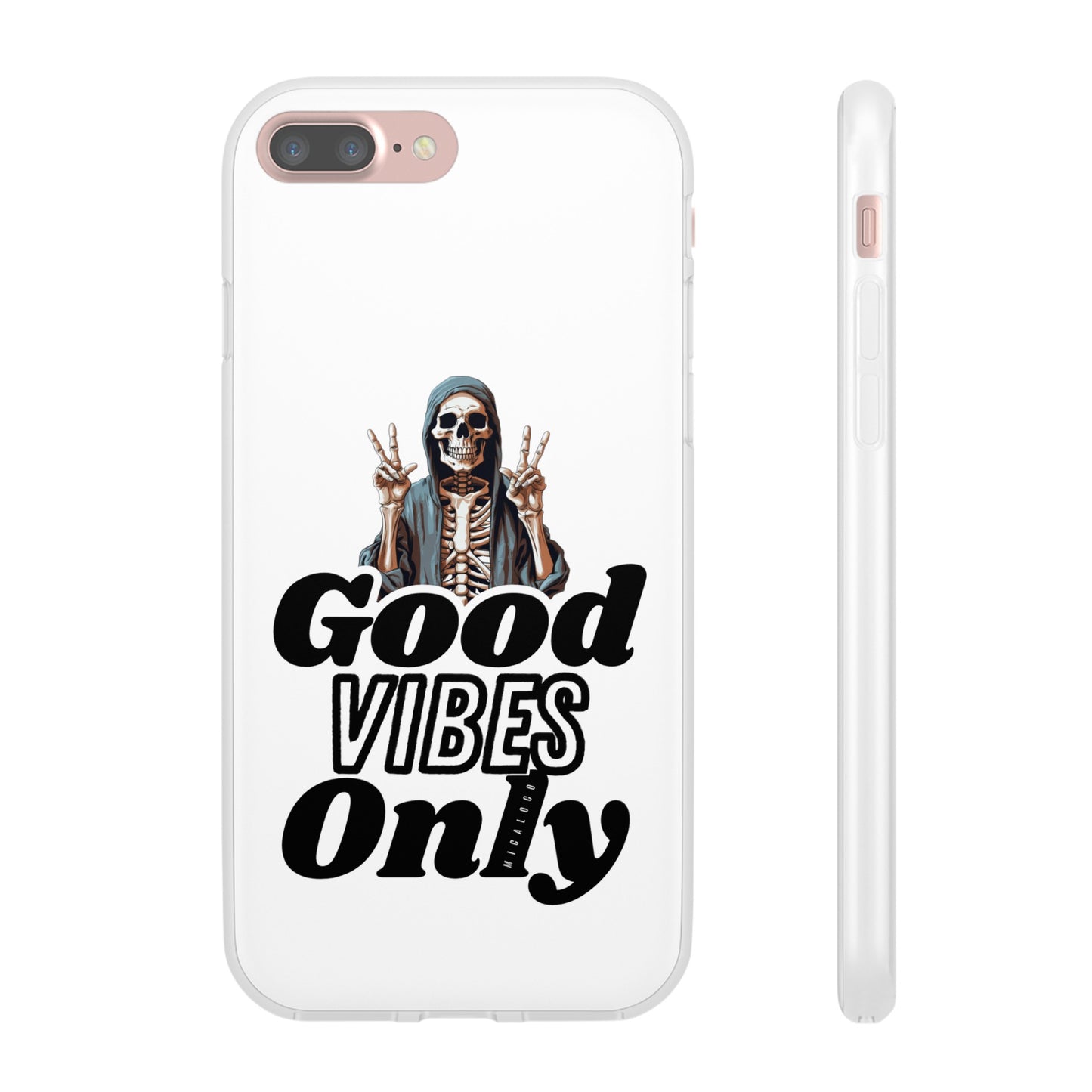 GOOD VIBES ONLY IPHONE FLEXI PHONECASE