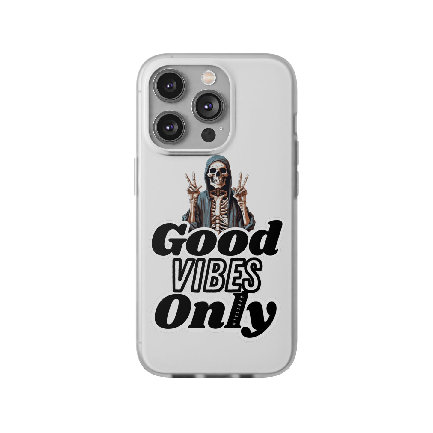 GOOD VIBES ONLY IPHONE FLEXI PHONECASE