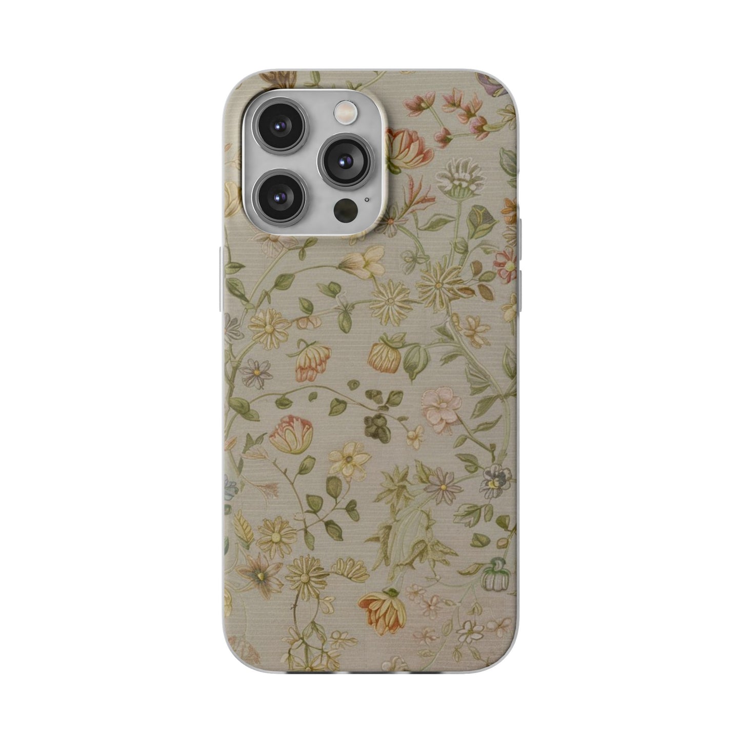 VINTAGE FLOWER IPHONE FLEXI PHONECASE