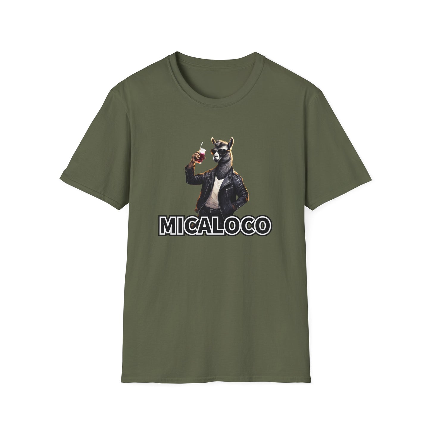 MICALOCO LLAMA FRONT LOGO CLASSIC FIT T-SHIRT